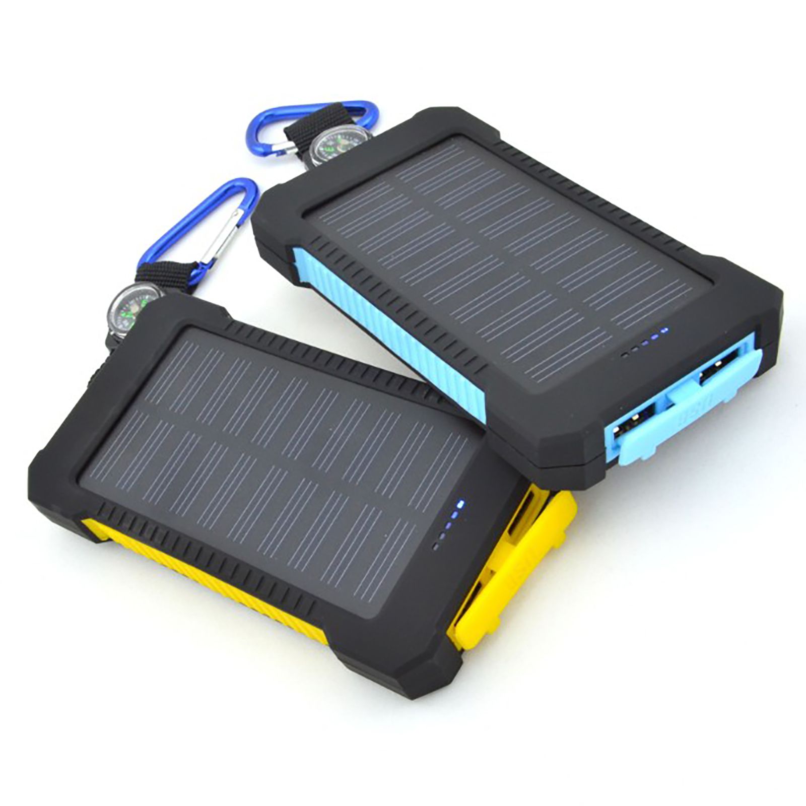 Portable 3000mAH Solar Power Bank - 5.4" L x 2.9" W x 0.7" D